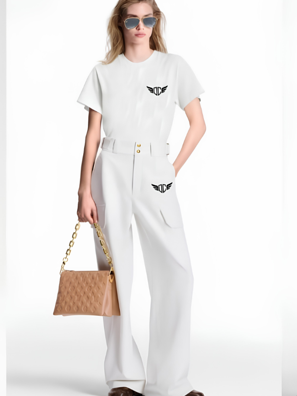 DC White Elegant Co-Ord Set – Premium Women Luxury Wear