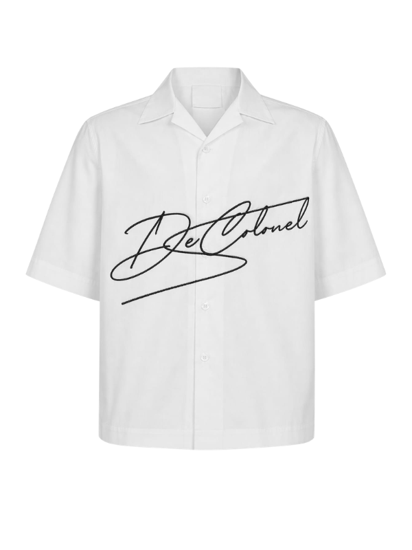 DC White Signature Shirt – Minimal Luxury Streetwear