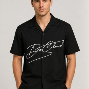 DC Black Signature Resort Shirt – Men’s Premium Button-Up